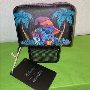 Exclusive Loungefly Disney Lilo & Stitch Scrump Halloween Trick or Treat Wallet